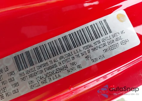 2019 Jeep Wrangler Unlimited Sport S 4X4 из США, поврежденный, VIN 1C4HJXDGXKW594094